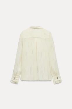 Best CAMISA SEMITRANSPARENTE VOLANTES Mujer Camisas / Blusas