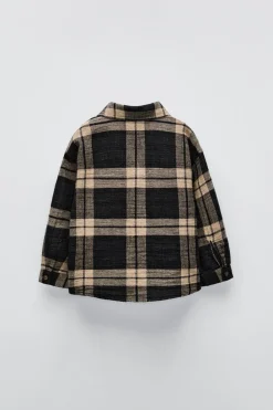 Niños ZARA 1½ - 6 Años·Camisas / Sobrecamisas<CAMISA TEXTURA CUADROS