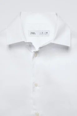 Niños ZARA 6 - 14 Años·Camisas / Sobrecamisas|6 - 14 Años·Trajes<CAMISA VESTIR ALGODÓN