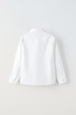 Niños ZARA 6 - 14 Años·Camisas / Sobrecamisas|6 - 14 Años·Trajes<CAMISA VESTIR ALGODÓN