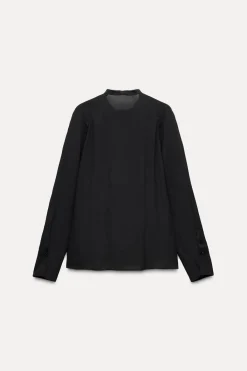 Sale CAMISA VOLANTES CONTRASTE ZW COLLECTION Mujer Camisas / Blusas