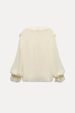 Sale CAMISA VOLANTES LAZADAS Mujer Camisas / Blusas
