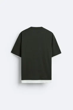 Best CAMISETA BAJO CONTRASTE Hombre Camisetas