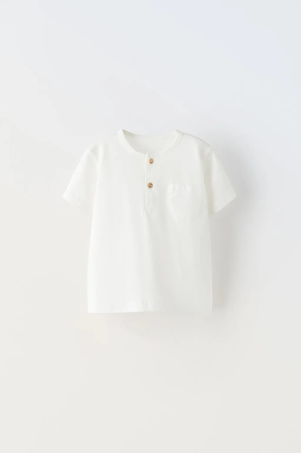 Niños ZARA 0 - 6 Meses·Camisetas|0 - 6 Meses·Básicos<CAMISETA BOLSILLO