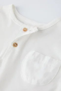 Niños ZARA 0 - 6 Meses·Camisetas|0 - 6 Meses·Básicos<CAMISETA BOLSILLO