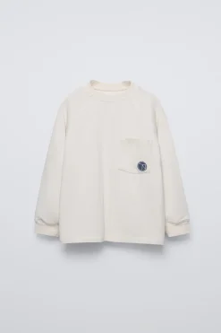 Niños ZARA 6 - 14 Años·Camisetas<CAMISETA BOLSILLO BORDADO