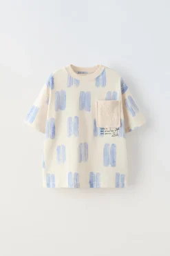 Niños ZARA 6 - 14 Años·Camisetas<CAMISETA BOLSILLO CROCHET