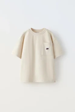 Niños ZARA 6 - 14 Años·Camisetas<CAMISETA BOLSILLO ETIQUETA