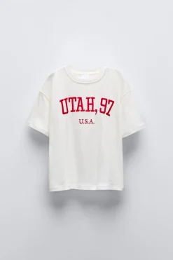 Niños ZARA 6 - 14 Años·Camisetas<CAMISETA BORDADO
