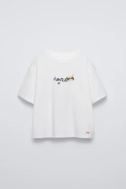 Niños ZARA 6 - 14 Años·Camisetas<CAMISETA BORDADO RIZO