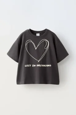 Niños ZARA 6 - 14 Años·Camisetas<CAMISETA BORDADOS CORDONES