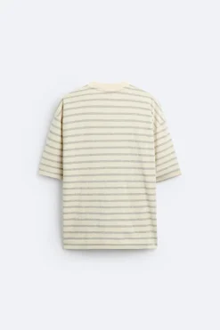 Best CAMISETA BOXY FIT RAYAS Hombre Camisetas