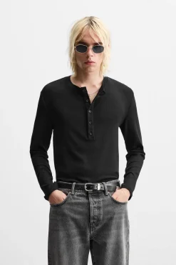 Best CAMISETA CANALÉ CUELLO BOTONES Hombre Camisetas