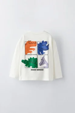Niños ZARA 1½ - 6 Años·Camisetas|1½ - 6 Años·Camisetas<CAMISETA CARAS DINOSAURIO