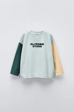 Niños ZARA 1½ - 6 Años·Camisetas|1½ - 6 Años·Camisetas<CAMISETA COLOR BLOCK ETIQUETA