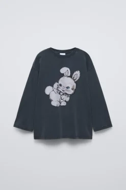 Niños ZARA 6 - 14 Años·Camisetas<CAMISETA CONEJO