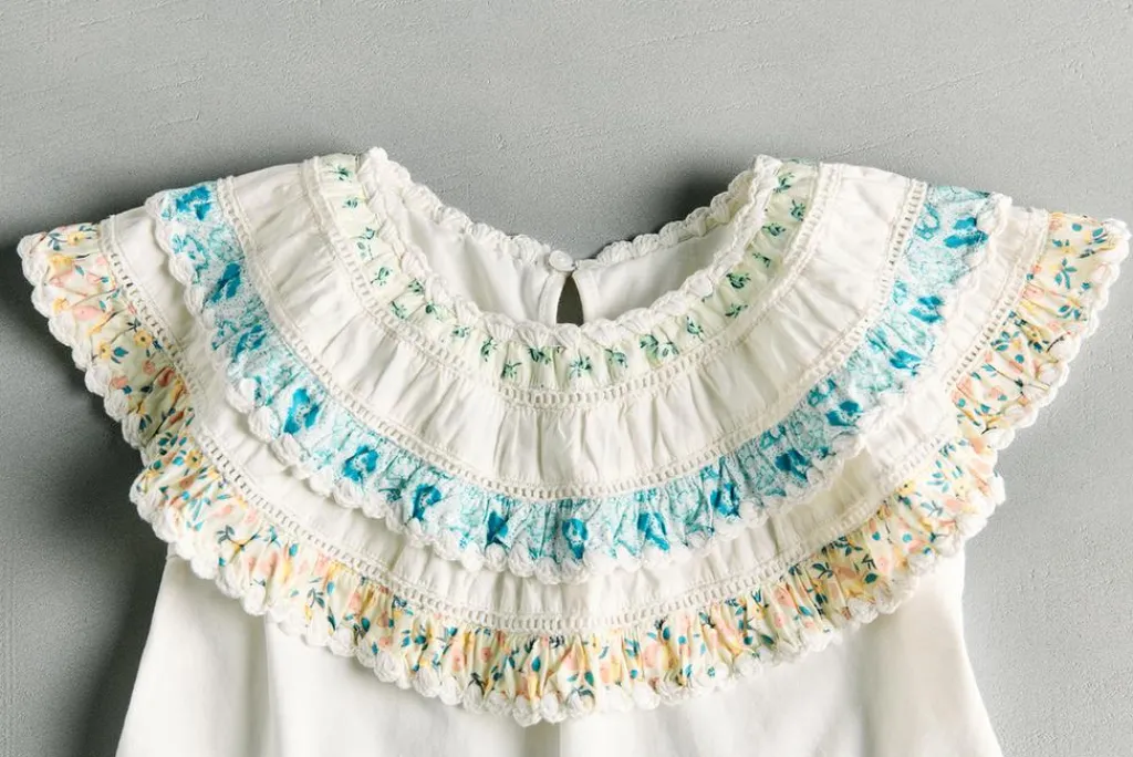 Niños ZARA 6 - 14 Años·Camisetas<CAMISETA CUELLO FLORES - SEA NY