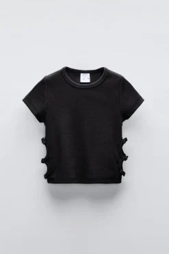 Niños ZARA 6 - 14 Años·Camisetas<CAMISETA CUT OUT LAZOS