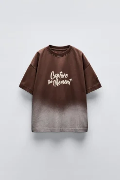 Niños ZARA 6 - 14 Años·Camisetas<CAMISETA DEEP DIE TEXTO