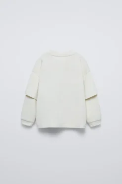 Niños ZARA 1½ - 6 Años·Camisetas|6 - 18 Meses·Camisetas<CAMISETA DOBLE MANGA ETIQUETA