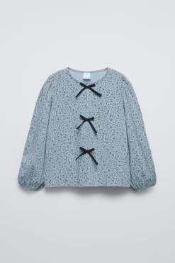 Niños ZARA 6 - 14 Años·Camisetas<CAMISETA ESTAMPADA LAZOS