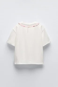 Niños ZARA 6 - 14 Años·Camisetas<CAMISETA ESTAMPADO COLLAR