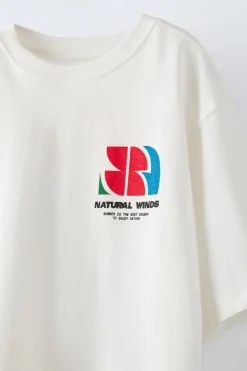 Niños ZARA 6 - 14 Años·Camisetas<CAMISETA ESTAMPADO ETIQUETA