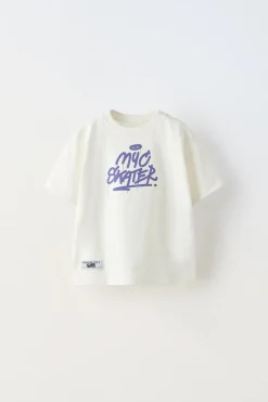 Niños ZARA 1½ - 6 Años·Camisetas|6 - 18 Meses·Camisetas<CAMISETA ESTAMPADO ETIQUETA