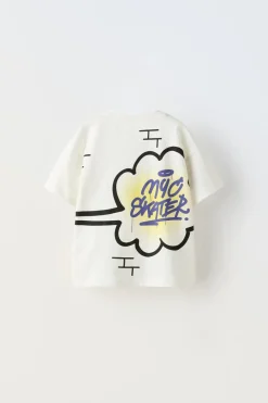Niños ZARA 1½ - 6 Años·Camisetas|6 - 18 Meses·Camisetas<CAMISETA ESTAMPADO ETIQUETA