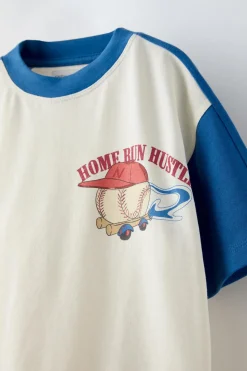 Niños ZARA 6 - 14 Años·Camisetas<CAMISETA ESTAMPADO HOME RUN