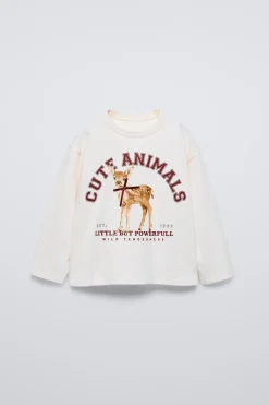 Niños ZARA 1½ - 6 Años·Camisetas<CAMISETA ESTAMPADO LAZO
