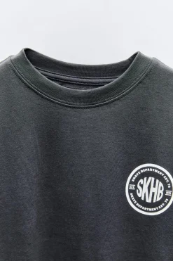 Niños ZARA 6 - 14 Años·Camisetas<CAMISETA ESTAMPADO LOGO