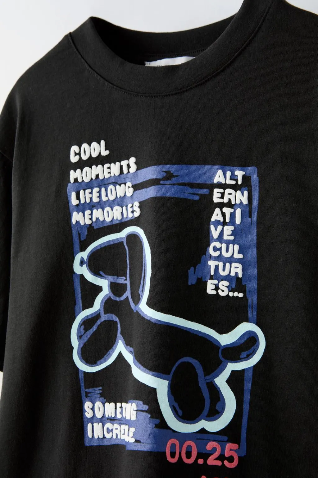 Niños ZARA 6 - 14 Años·Camisetas<CAMISETA ESTAMPADO PERRO GLOBO