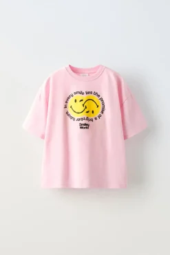Niños ZARA 6 - 14 Años·Camisetas<CAMISETA ESTAMPADO RELIEVE SMILEYWORLD ®