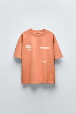 Niños ZARA 6 - 14 Años·Camisetas<CAMISETA ESTAMPADO TEXTO