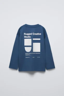 Niños ZARA 6 - 14 Años·Camisetas<CAMISETA ESTAMPADO TEXTO