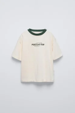 Niños ZARA 6 - 14 Años·Camisetas<CAMISETA ESTAMPADO TEXTO