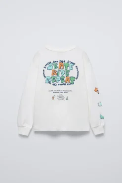 Niños ZARA 6 - 14 Años·Camisetas<CAMISETA ESTAMPADO TEXTO