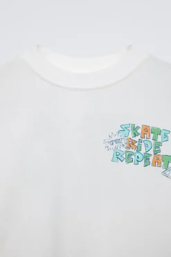 Niños ZARA 6 - 14 Años·Camisetas<CAMISETA ESTAMPADO TEXTO