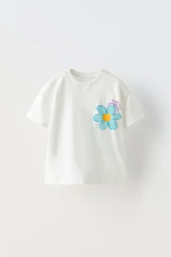 Niños ZARA 1½ - 6 Años·Camisetas|6 - 18 Meses·Camisetas<CAMISETA ESTAMPAOD RELIEVE