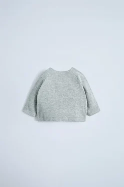 Niños ZARA 0 - 6 Meses·Camisetas|0 - 6 Meses·Básicos<CAMISETA FELPA BOTONES