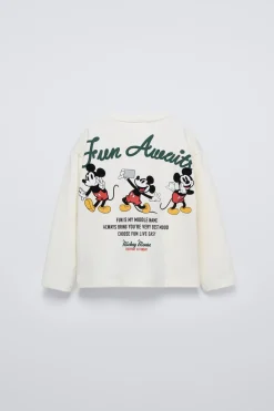Niños ZARA 1½ - 6 Años·Camisetas|1½ - 6 Años·Licencias<CAMISETA FLOCK MICKEY MOUSE © DISNEY CALENTITO
