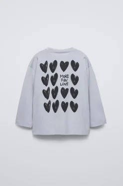 Niños ZARA 6 - 14 Años·Camisetas<CAMISETA GRAFFITI CORAZÓN