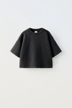 Niños ZARA 6 - 14 Años·Camisetas|6 - 14 Años·Total Look<CAMISETA INTERLOCK LISA