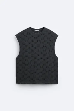 Best CAMISETA JACQUARD GEOMÉTRICO Hombre Jerséis / Chaquetas|Camisetas