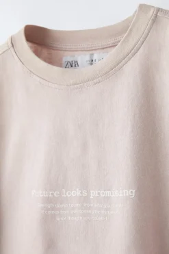 Niños ZARA 6 - 14 Años·Camisetas<CAMISETA LAVADA ETIQUETA