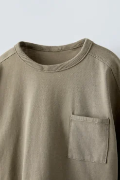 Niños ZARA 1½ - 6 Años·Camisetas|1½ - 6 Años·Camisetas<CAMISETA LISA BOLSILLO