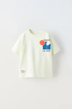 Niños ZARA 1½ - 6 Años·Camisetas|1½ - 6 Años·Camisetas<CAMISETA MAR ETIQUETA