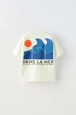 Niños ZARA 1½ - 6 Años·Camisetas|1½ - 6 Años·Camisetas<CAMISETA MAR ETIQUETA