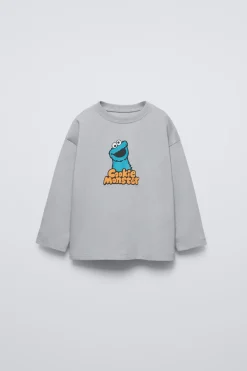 Niños ZARA 1½ - 6 Años·Camisetas|1½ - 6 Años·Licencias<CAMISETA MONSTRUO GALLETAS BARRIO SÉSAMO ©